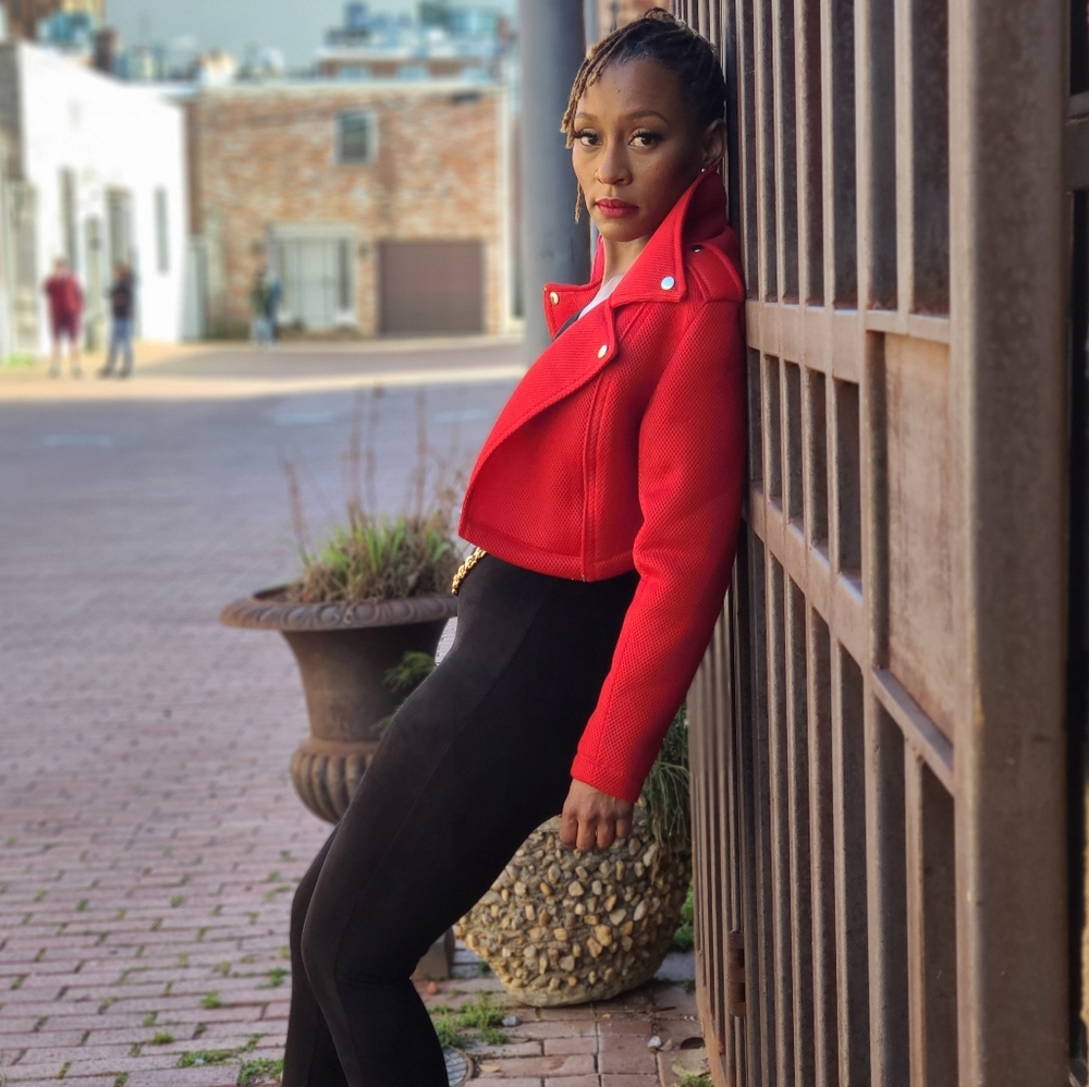 Red Moto Jacket - Picture 2 of 3
